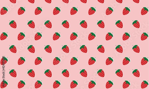 Double Strawberry Wallpaper. Perfect for background wallpaper