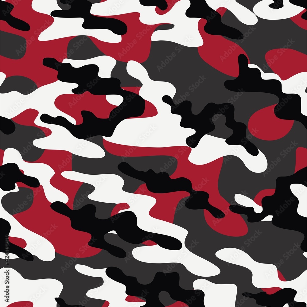 Seamless Red Camo Camouflage Vector Images (over 610)