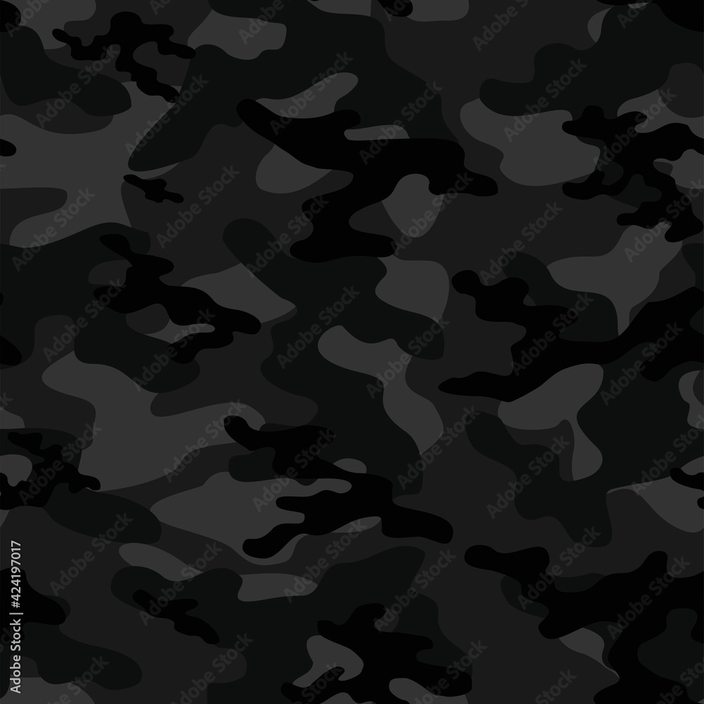 Camouflage seamless texture. dark military camouflage endless print background. Vector illustration Camouflage seamless texture. dark military camouflage endless print background. Vector illustration