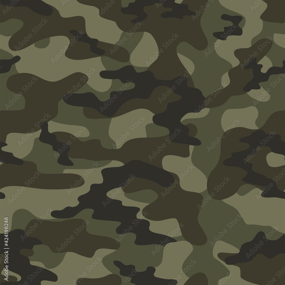 military camouflage print seamless vector pattern. green background .modern. military camouflage print seamless vector pattern. green background .modern.
