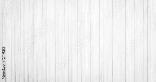 White wood wall for texture background