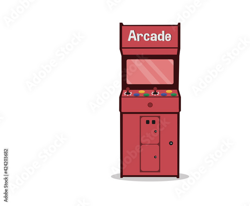 Vintage  arcade game machine vektor