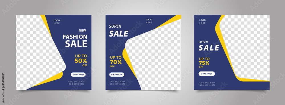 Fashion sale social media post template Fashion sale social media post template