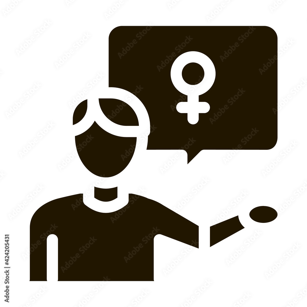 man talking about gay glyph icon vector. man talking about gay sign. isolated symbol illustration man talking about gay glyph icon vector. man talking about gay sign. isolated symbol illustration