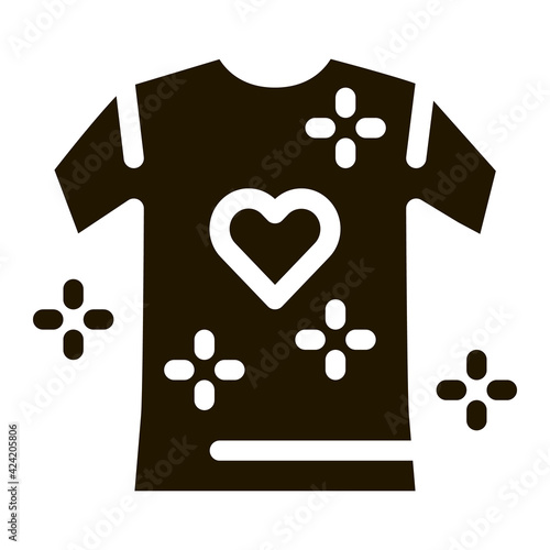 lgbt t-shirt glyph icon vector. lgbt t-shirt sign. isolated symbol illustration