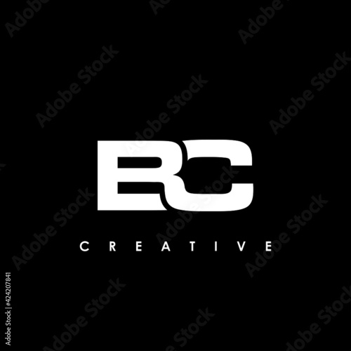 BC Letter Initial Logo Design Template Vector Illustration