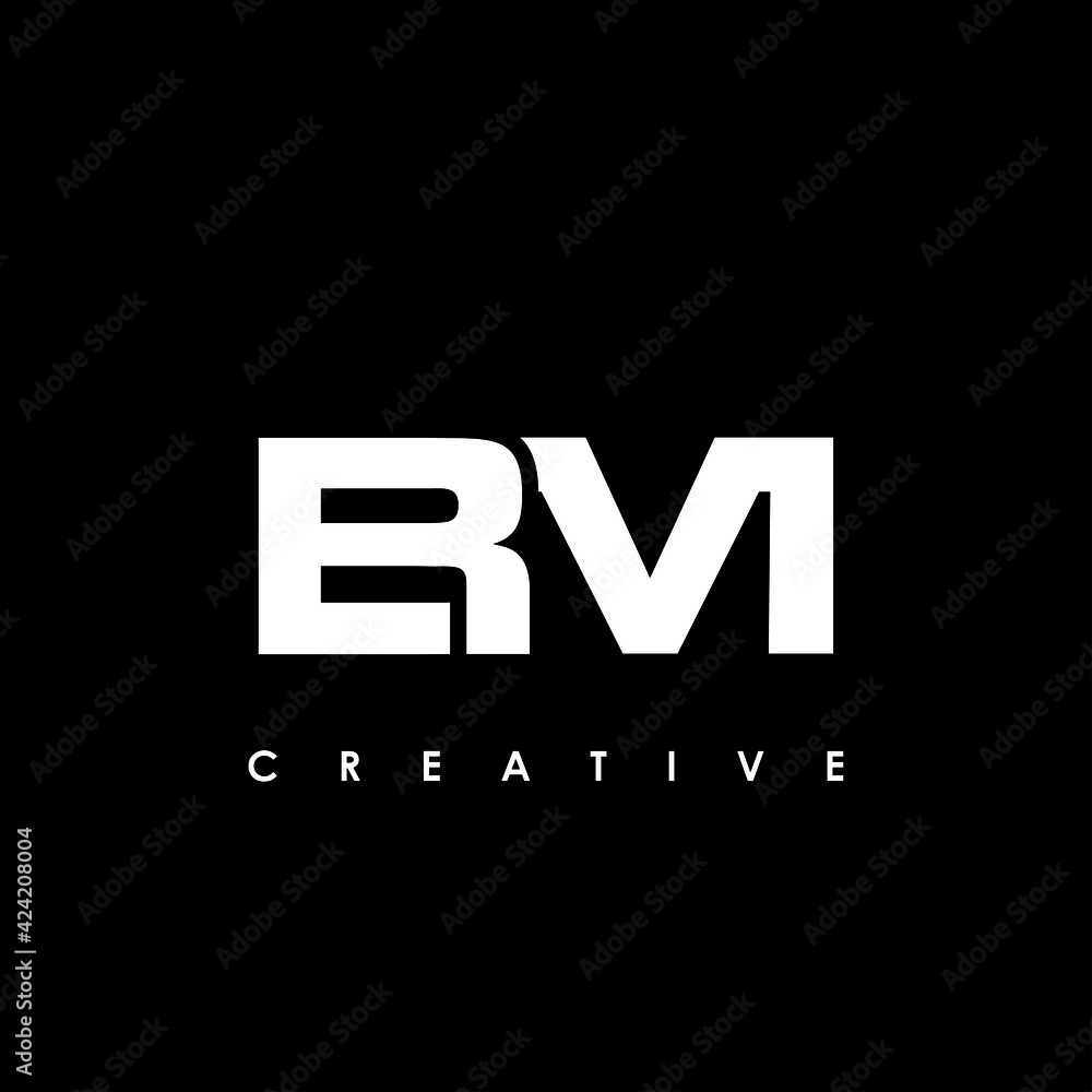 BM Letter Initial Logo Design Template Vector Illustration