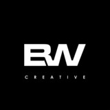 BW Letter Initial Logo Design Template Vector Illustration