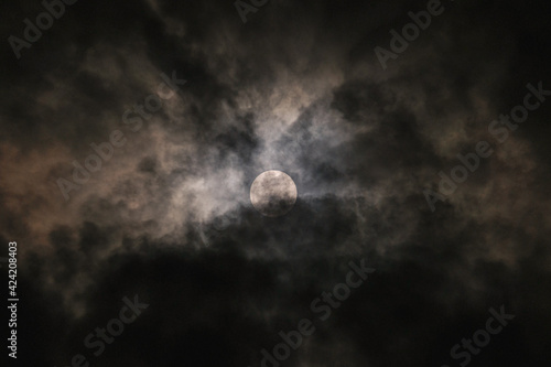 moon and clouds