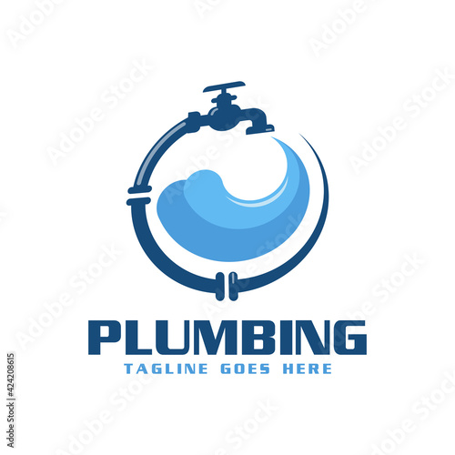 Plumbing Service and repair premium logo vector