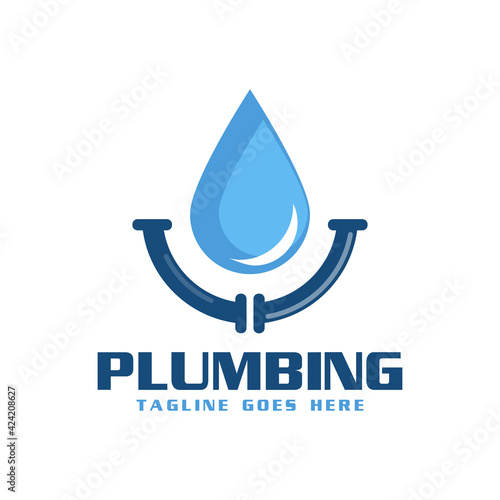 Plumbing Service and repair premium logo vector