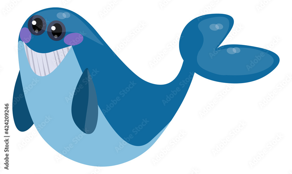 Cartoon whale vector Cartoon whale vector
