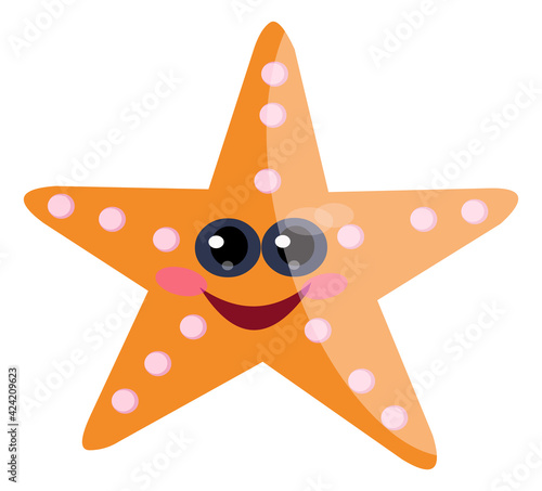 Star fish cartoon isolated