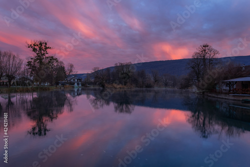 Wallpaper Mural sunrise over the river Torontodigital.ca