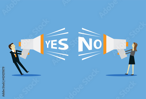 Employees debated yes or no