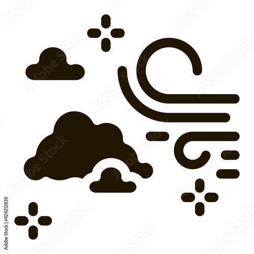 odor fresh air glyph icon vector. odor fresh air sign. isolated symbol illustration