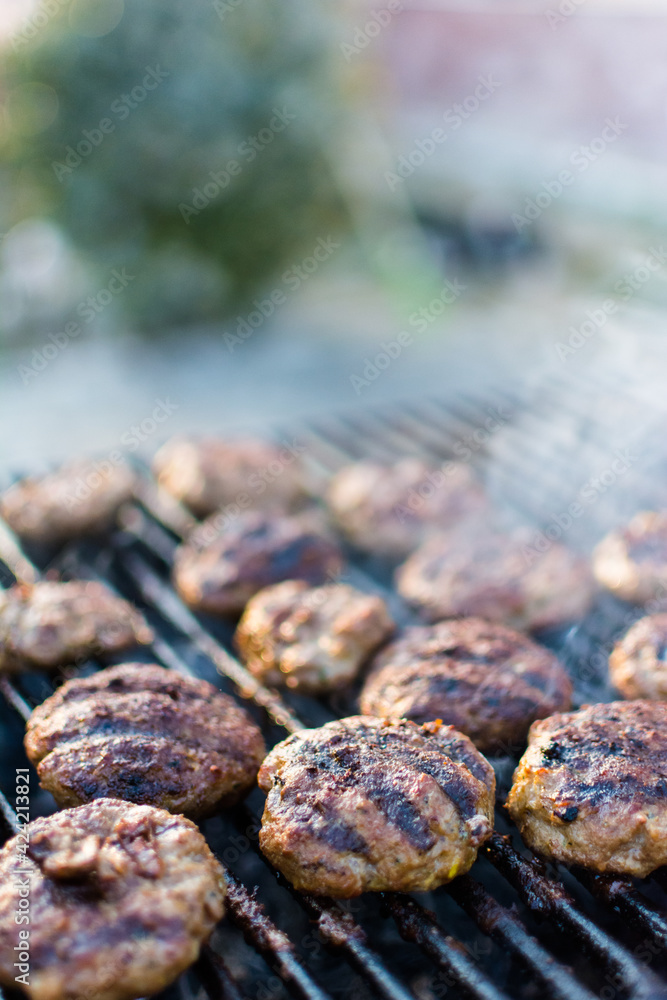 close-up photo of food preparing barbeque