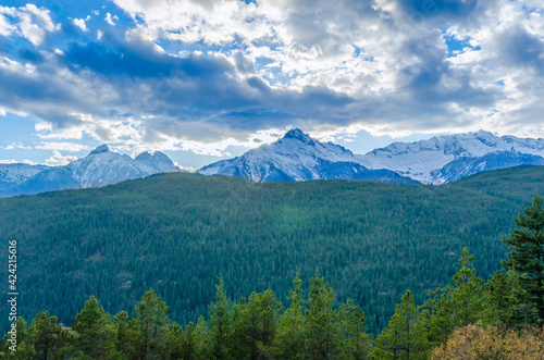 Beautiful Mountain Artist Ridge Trail Park. Mount Baker, Washington, USA. © karamysh