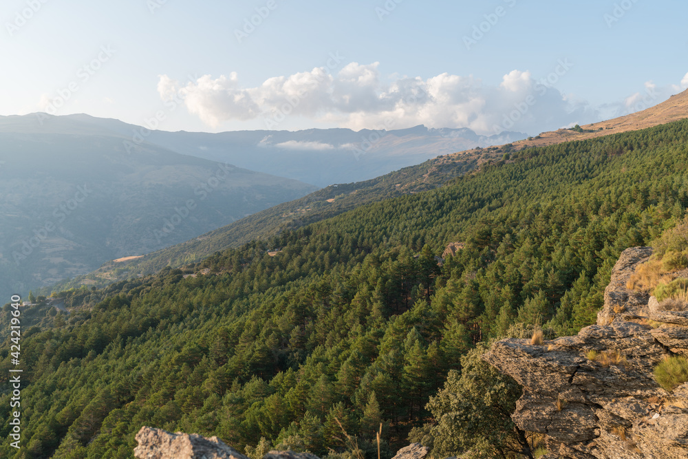 Naklejka premium mountainous landscape of Sierra Nevada