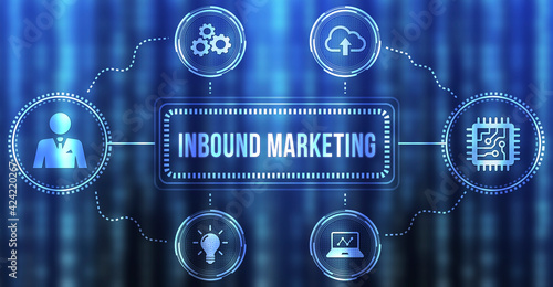 Internet, business, Technology and network concept. Inbound marketing