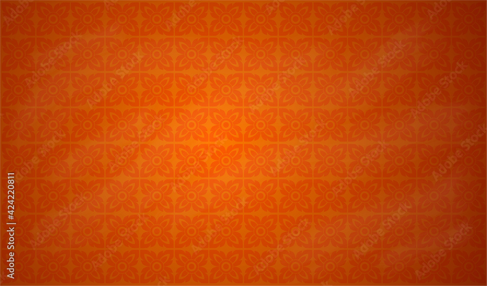 Fototapeta premium Line Thai art pattern vector illustration
