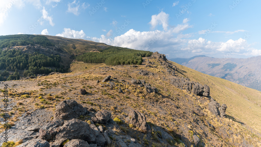 mountainous landscape of Sierra Nevada mountainous landscape of Sierra Nevada