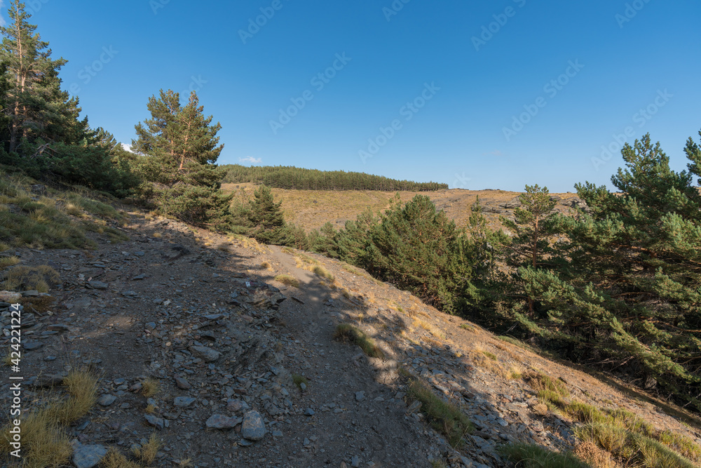 mountainous landscape of Sierra Nevada mountainous landscape of Sierra Nevada