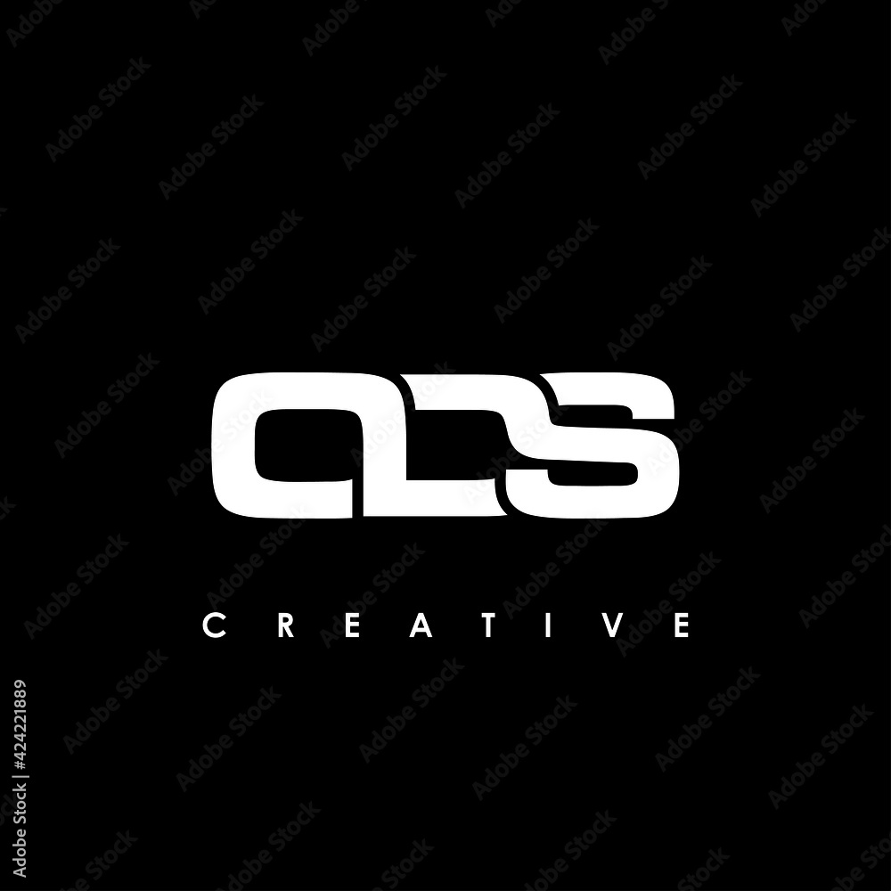 ODS Letter Initial Logo Design Template Vector Illustration - obrazy, fototapety, plakaty 