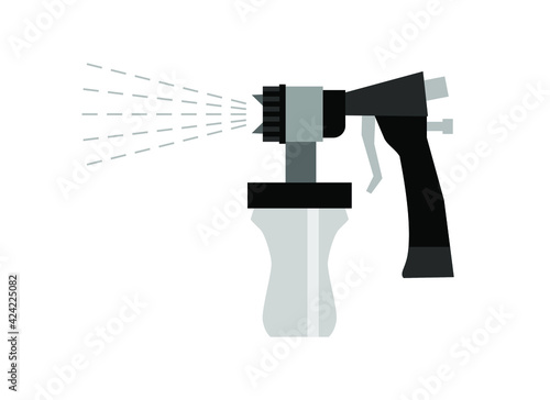 Vector illustration of a gray and black tanning machine