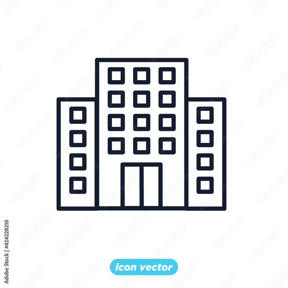 hotel icon. hotel symbol template for graphic and web design collection logo vector illustration