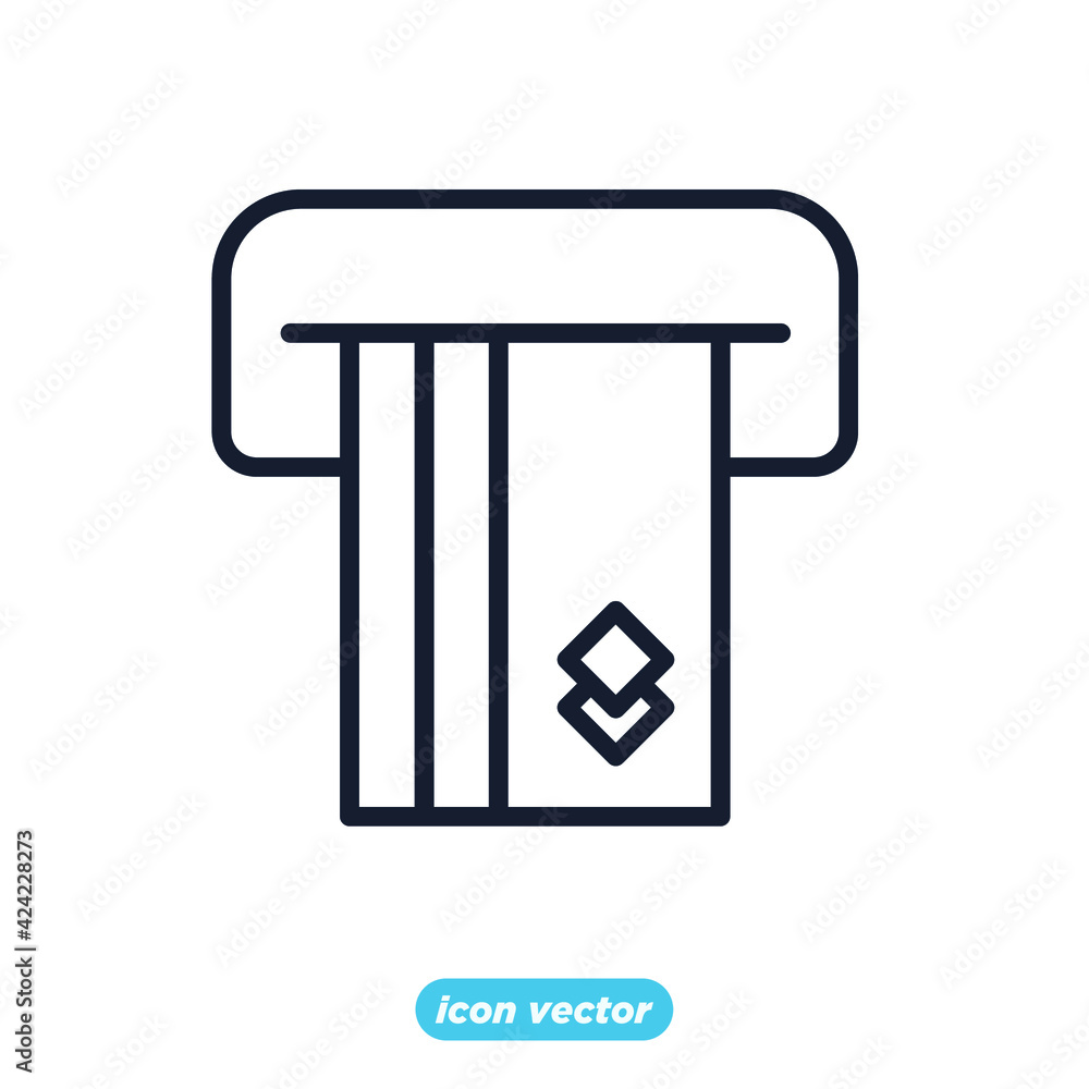 Insert credit card icon. ATM symbol template for graphic and web design collection logo vector illustration Insert credit card icon. ATM symbol template for graphic and web design collection logo vector illustration