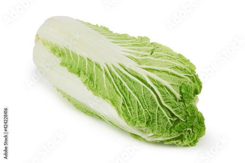 Chinese cabbage on white