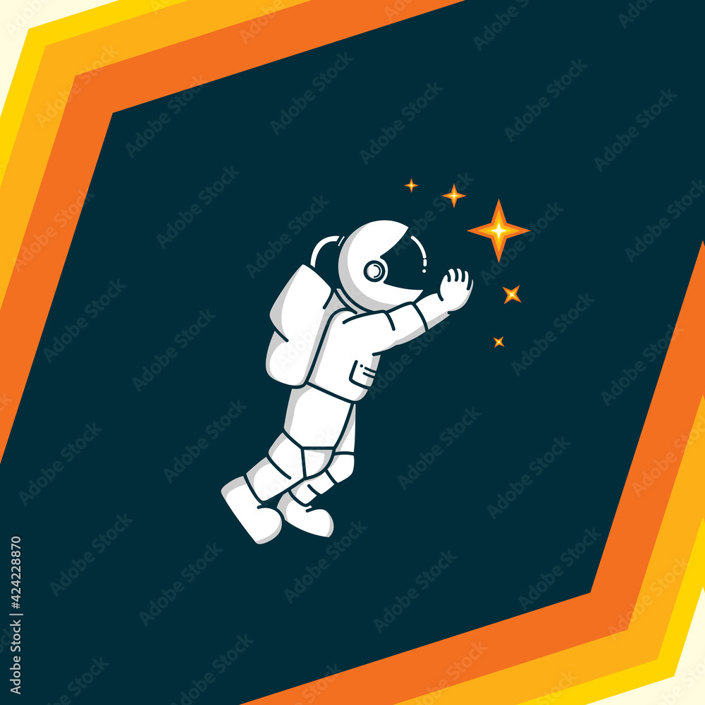 astronaut vector. place the astronaut logo. outer space astronauts with stellar achievements. astronaut vector. place the astronaut logo. outer space astronauts with stellar achievements.