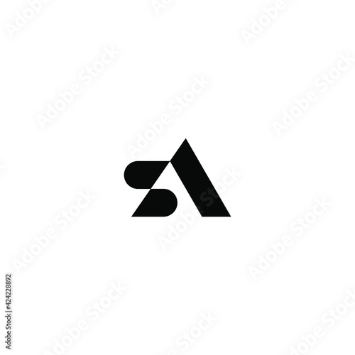Initial Letter AS Logo, Logo Template