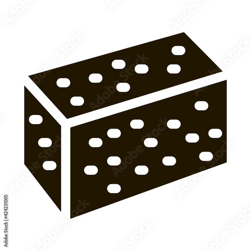 soy tofu glyph icon vector. soy tofu sign. isolated symbol illustration