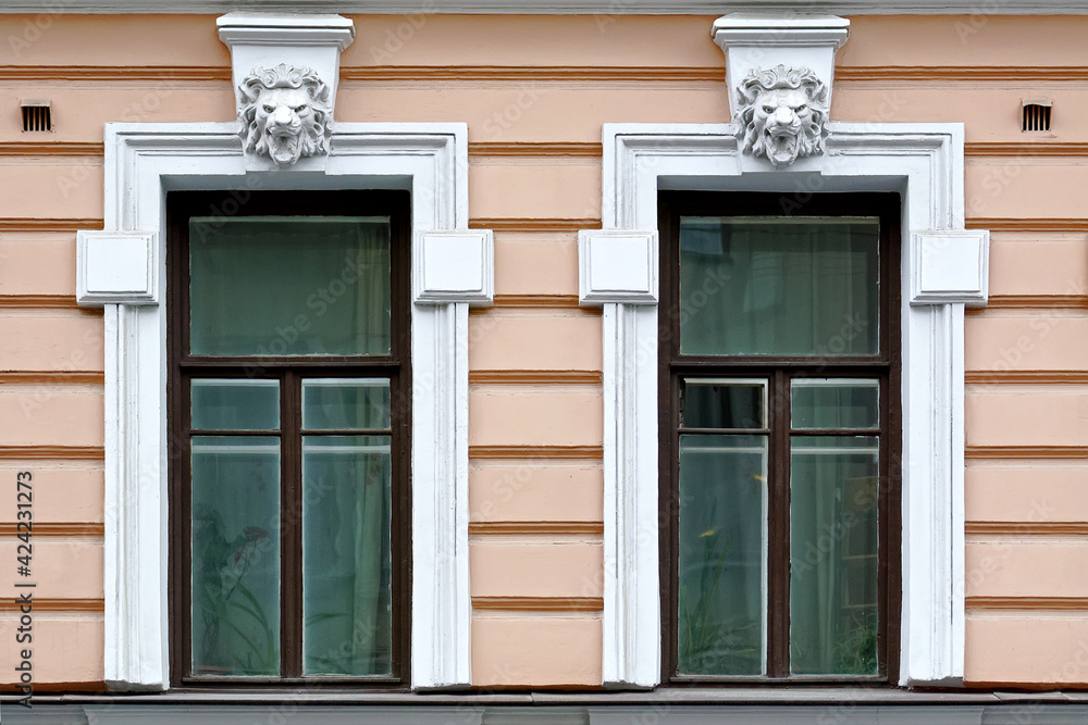 Two rectangular windows.