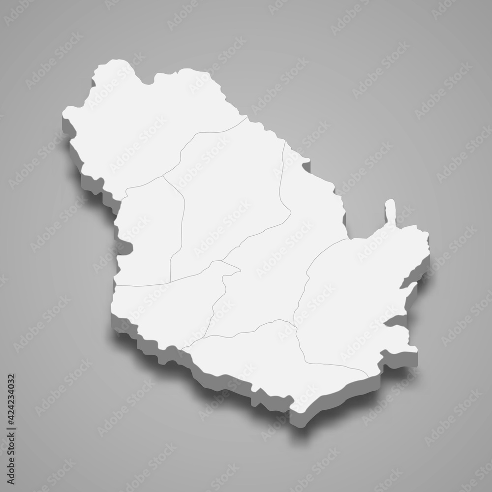 3d isometric map of Phongsaly is a Province of Laos 3d isometric map of Phongsaly is a Province of Laos