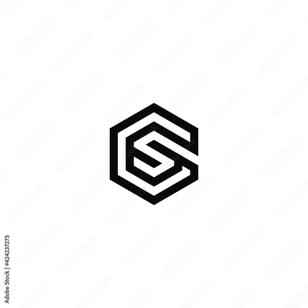 initial GS logo design vector initial GS logo design vector