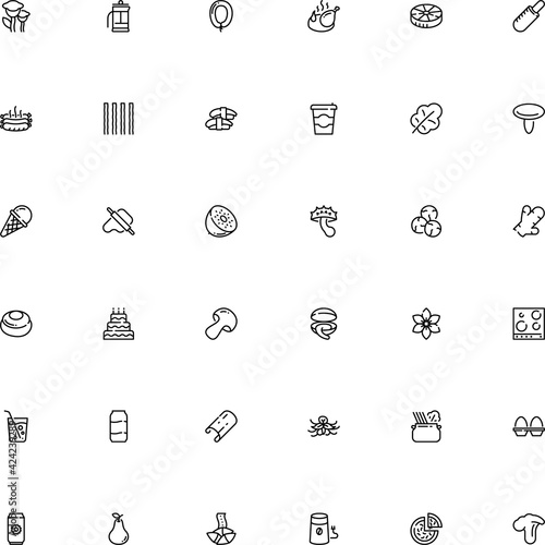 icon vector icon set such as: homemade, plastic, sushi, farming, boiled, garden, cookie, star anise, colorful, carbohydrate, spighe, crisp, elements, mill, linguine, herbal medicine, wheat