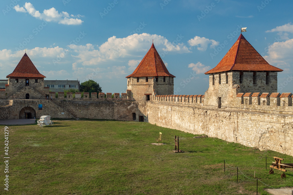 Part of the courtyard of the Bendery fortress in Bender, Transnistria (Moldova)