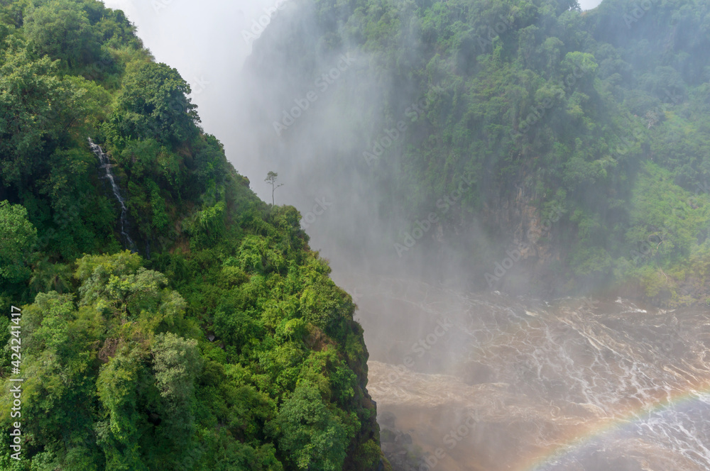 waterfall in the mountains victoria falls waterfall in the mountains victoria falls