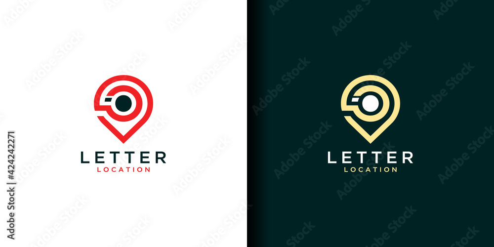 Letter o io location logo design. icon inspiration Letter o io location logo design. icon inspiration