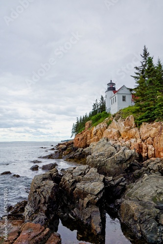 The Bass Harbor Head Lighthouse on Mt Desert Island in Maine USA