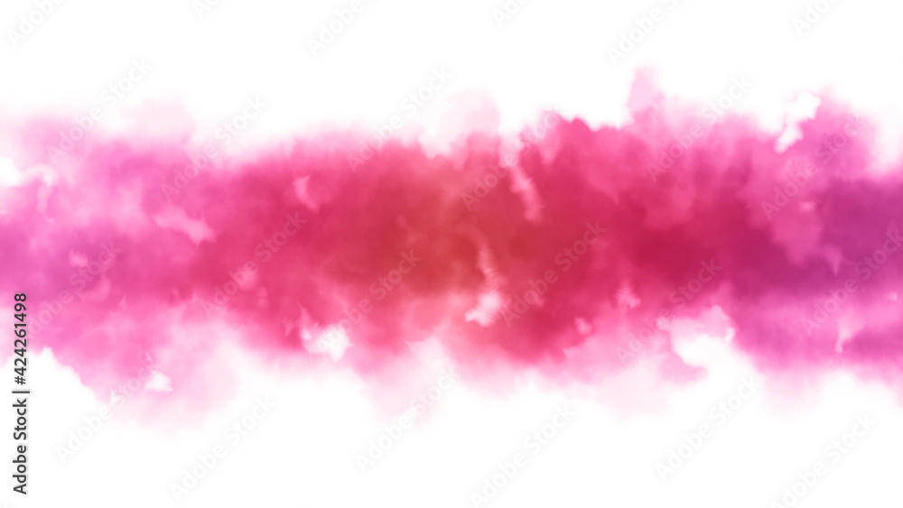 ピンクの水彩の筆の跡、背景素材、テクスチャ