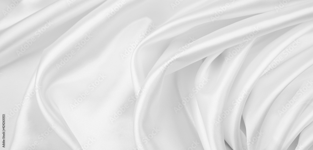 White silk fabric lines White silk fabric lines