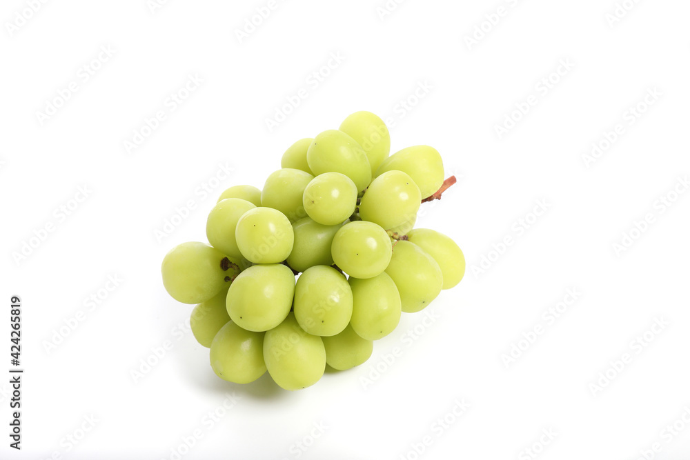 Green grape isolated in white background Green grape isolated in white background