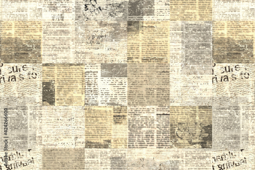 Newspaper paper grunge vintage old aged texture background