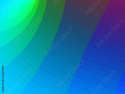 Abstract colorful background, bent vibrant mesh 3d