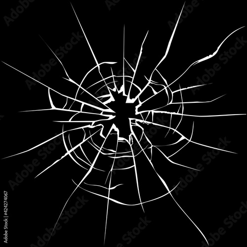 Broken glass.