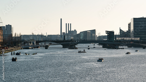 View of the two Langebro bridges, Copenhagen photo